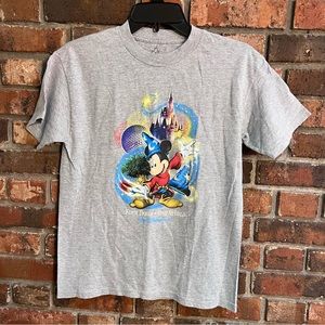 DisneyLand Resort womens Mickey Mouse short sleeve t-shirt grey large